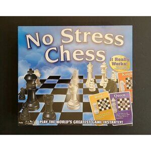 NO STRESS CHESS Board Game Learn Chess Easy For Kids Adults NEW FACTORY SEALED
